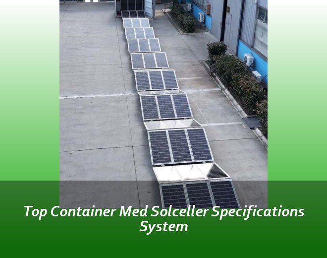 Top Container Med Solceller Specifications System